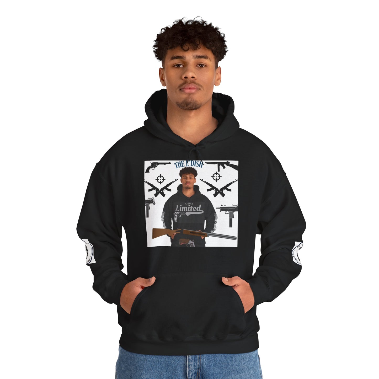 Limited E'dish gangster loves guns hoodie