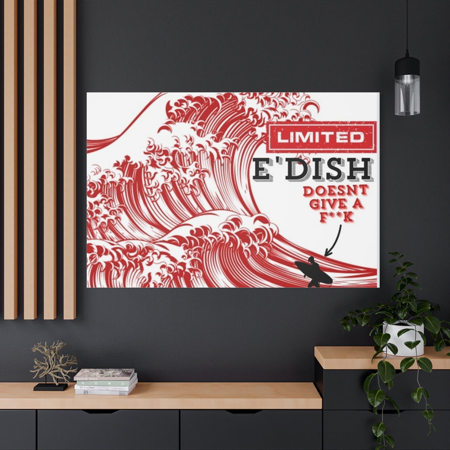 Limited E'dish Matte Canvas, Stretched, 1.25"