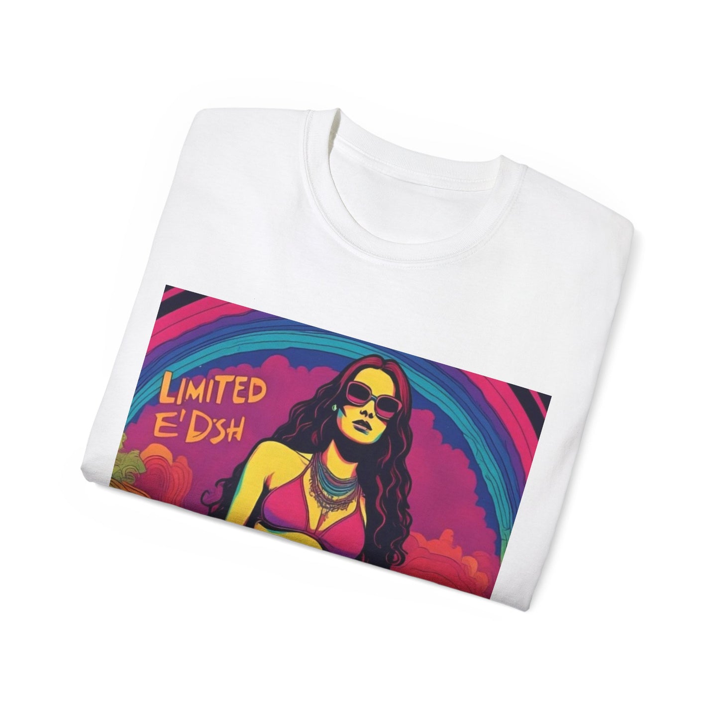 Vibrant Retro Graphic Tee, Festival Wear, limited E'dish bikini E'dish Summer Beach Shirt T-Shirt