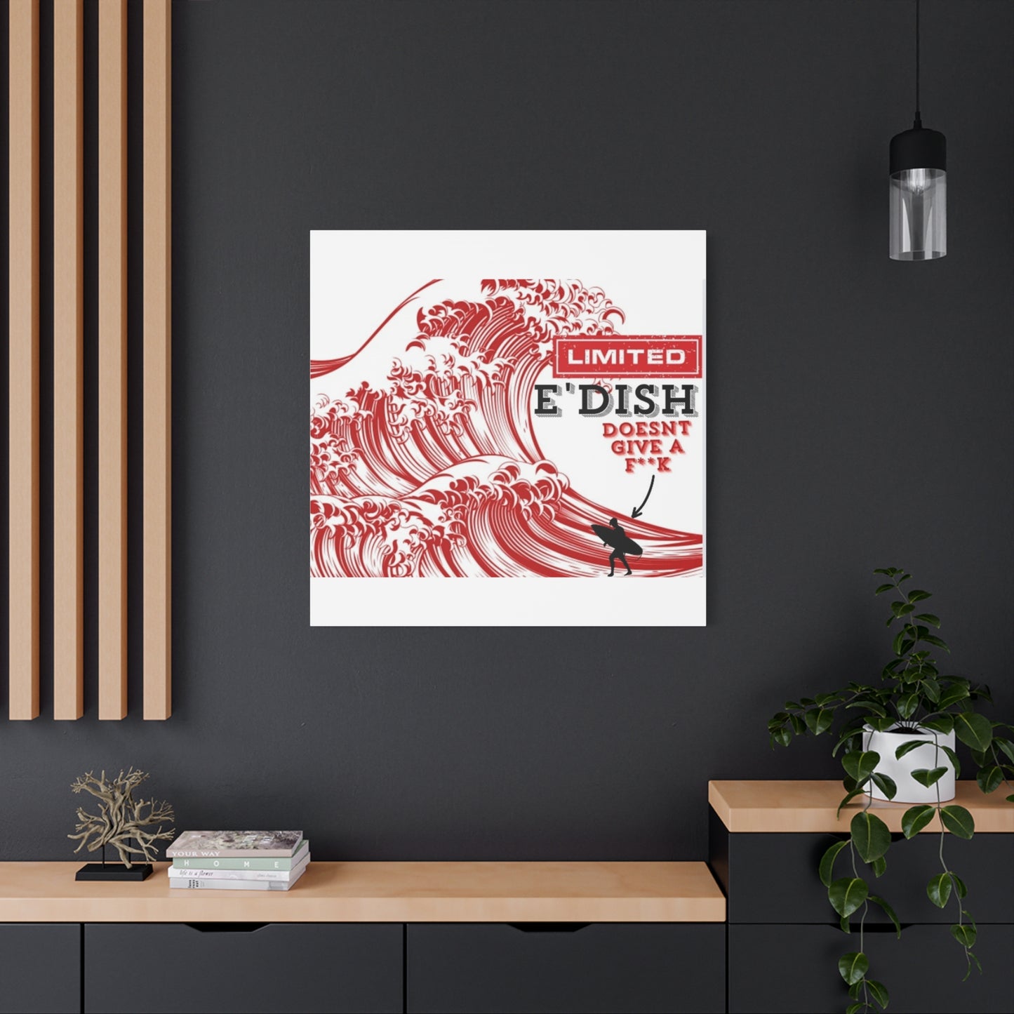 Limited E'dish Matte Canvas, Stretched, 1.25"