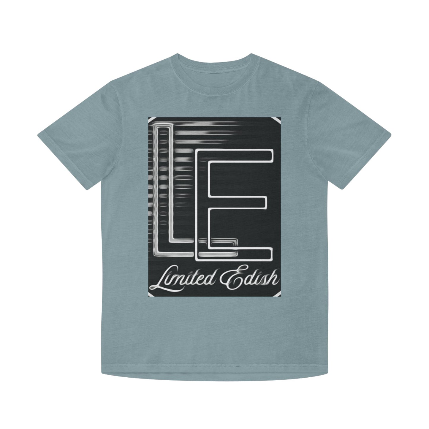 Limited E'dish LE logo design on faded tee