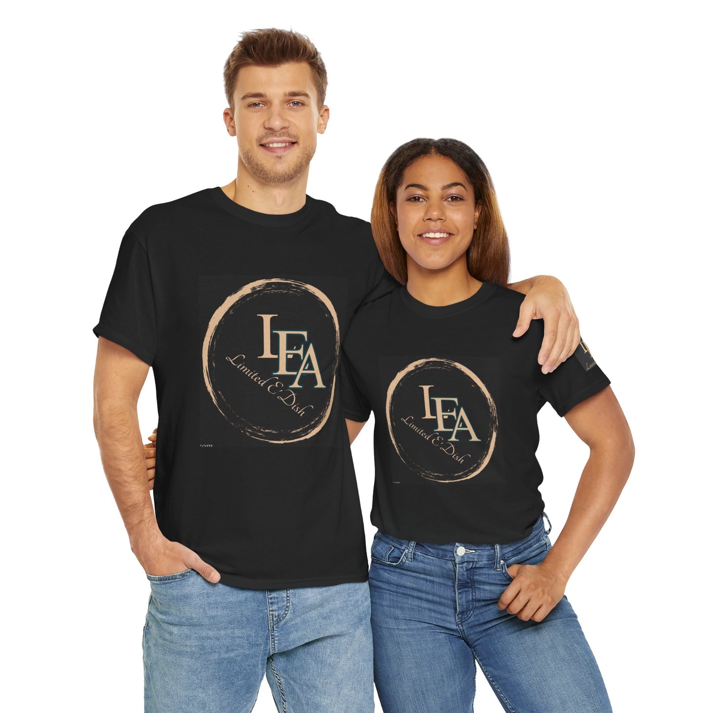 Limited E'dish apparel black and gold logo tee