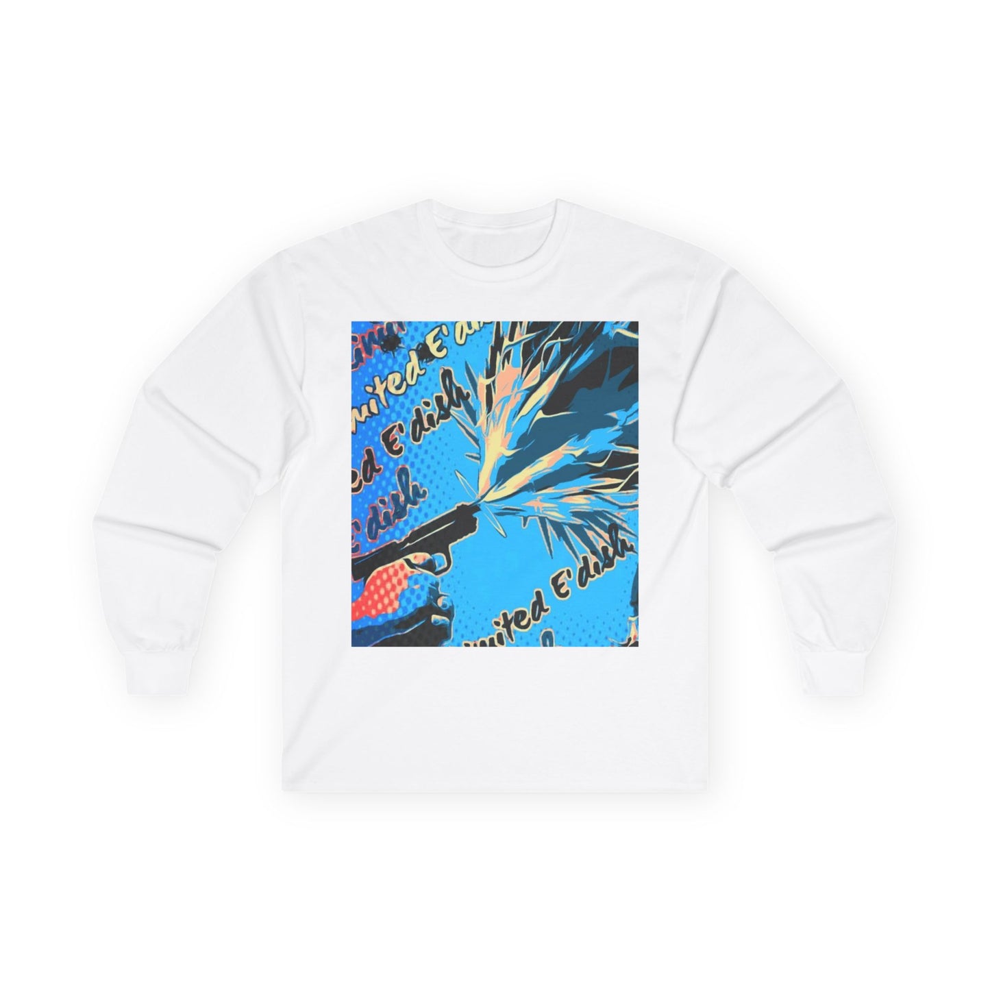 Limited E'dish gunshot flames long sleeve t-shirt