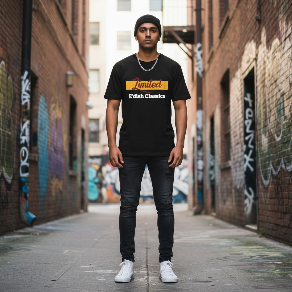 Front view - Urban graffiti setting