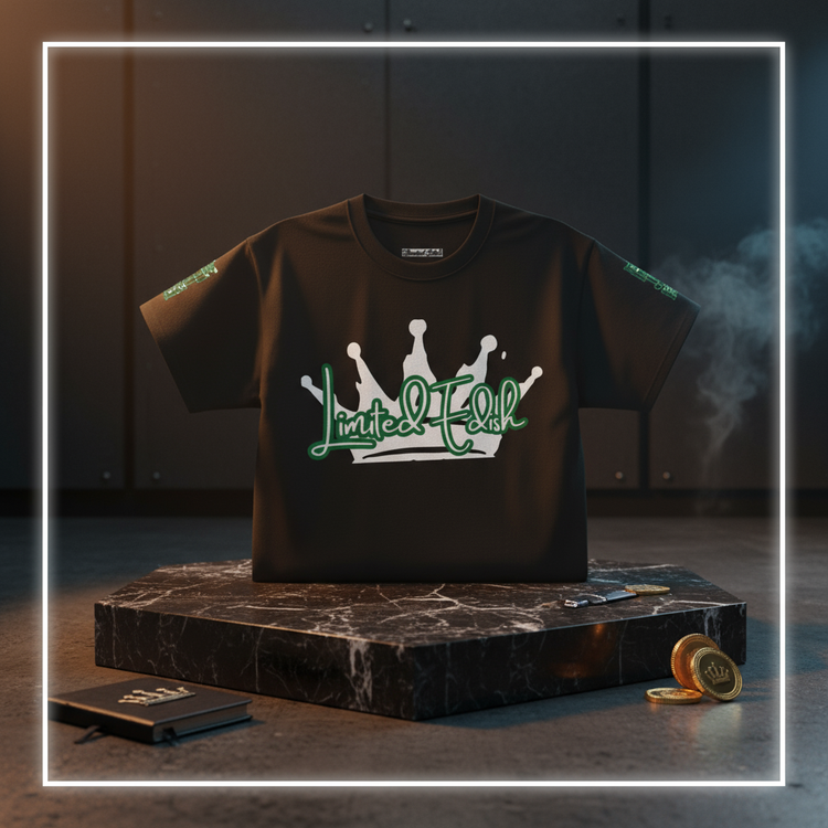 Limited E'dish Crown T-Shirt Black Mockup