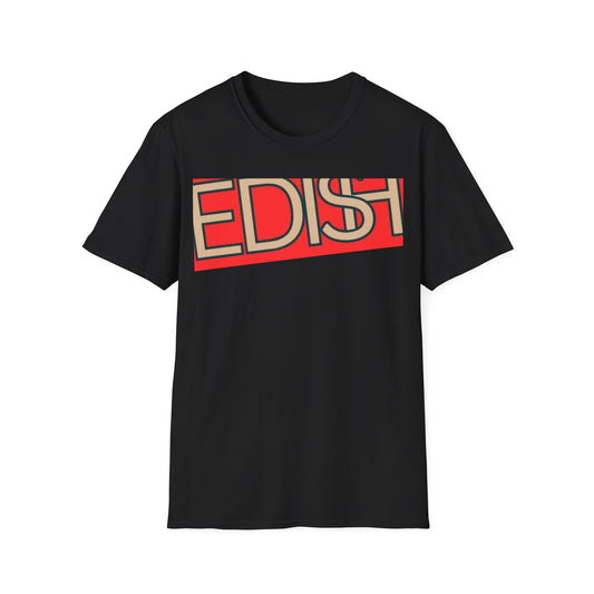 E'dish black and red tee