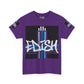 Edish Unisex Tee with Purple Cross Design