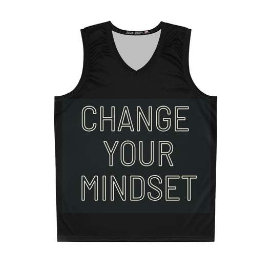 Limited E'dish Motivational Basketball Jersey - Change Your Mindset, Limited Edition Sports Apparel, Gift for Athletes, Unique Jersey for Game Day