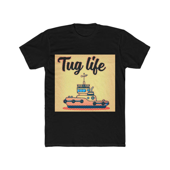 Tug Life gangster Cotton Crew Tee - Nautical Humor Shirt, Boat Lover Gift, Marine Enthusiast Apparel, Casual Everyday Wear, Fun Boating Tee