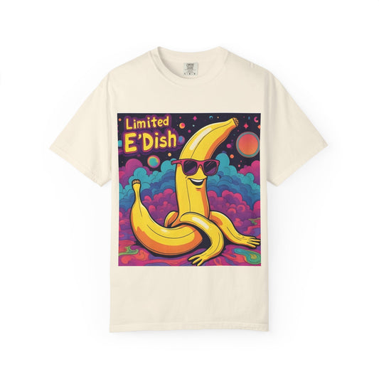 Limited E'dish Fun Banana Graphic Tee for Summer, Casual T-shirt