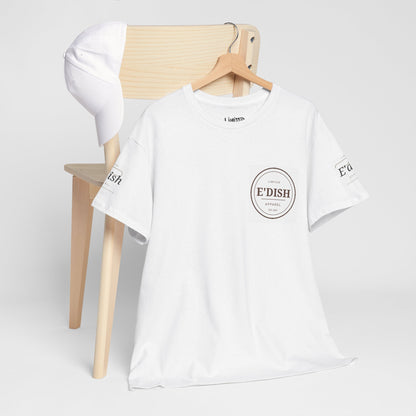White Logo Tee - Unisex Heavy Cotton