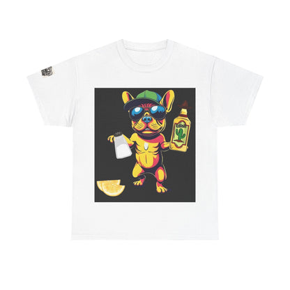 Funny party dawg  Bulldog Tee, Unisex Heavy Cotton Tee, Pet Lover Gift, Summer Vibe Shirt, Dog Lover T-Shirt, Gift for Animal Lovers