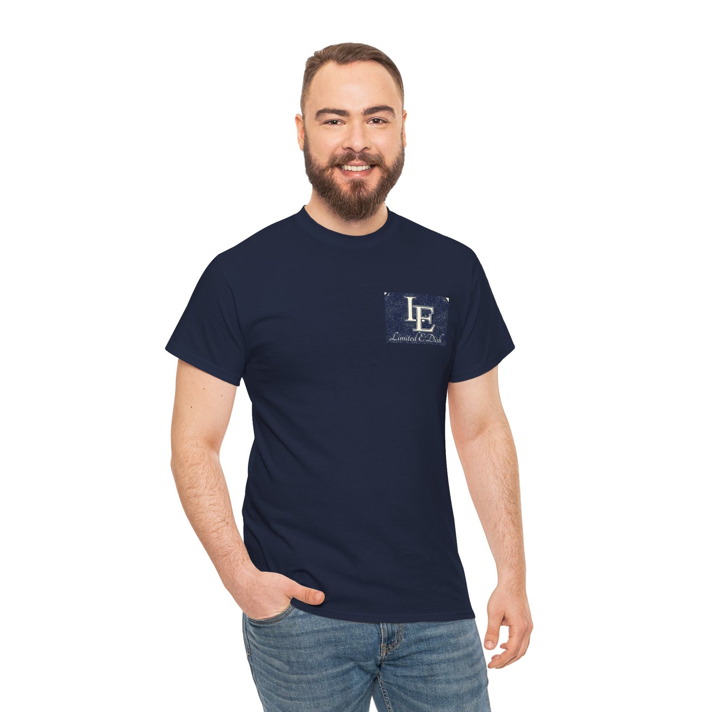 Limited E'dish logo tee in navy blue