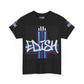 Edish Unisex Tee with Purple Cross Design
