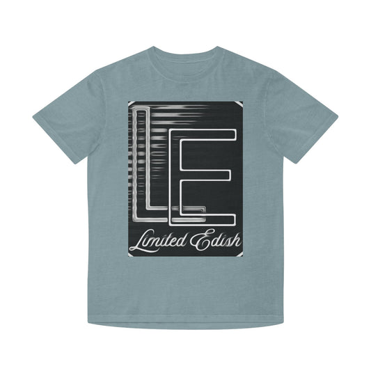 Limited E'dish LE logo design on faded tee