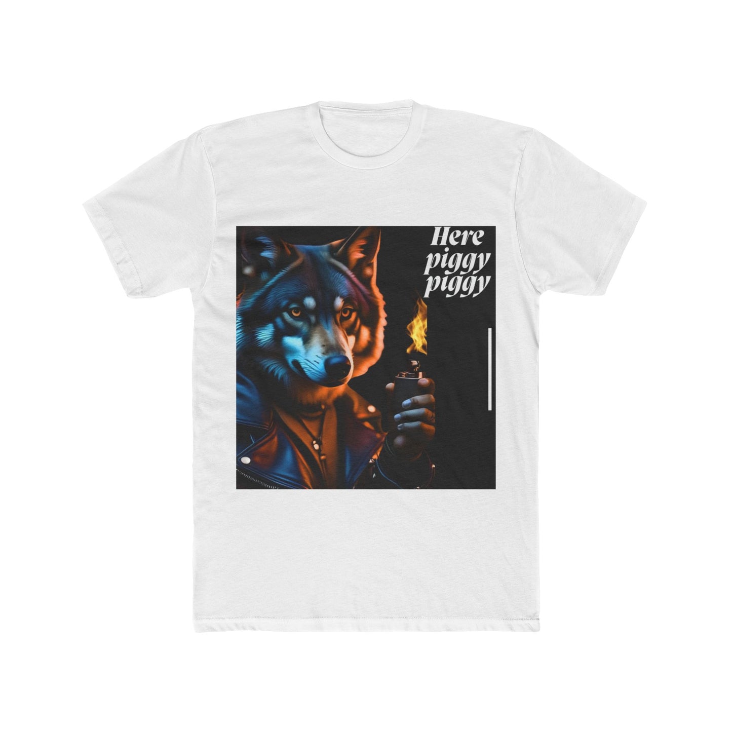 Cool Graphic Tee, Here Piggy Piggy Shirt, Casual Wear, Gift for Horror Fans, Unique Animal Design Tee