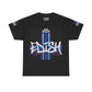 Edish Unisex Tee with Purple Cross Design