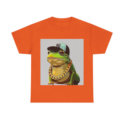Trendy Frog Graphic Tee, Unisex Cotton T-Shirt for Animal Lovers, Casual Wear, Gift for Birthdays, Fun Fashion Statement, Summer Vibes