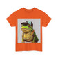 Trendy Frog Graphic Tee, Unisex Cotton T-Shirt for Animal Lovers, Casual Wear, Gift for Birthdays, Fun Fashion Statement, Summer Vibes