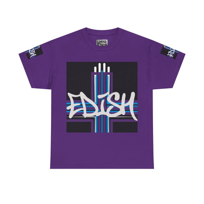 Edish Unisex Tee with Purple Cross Design