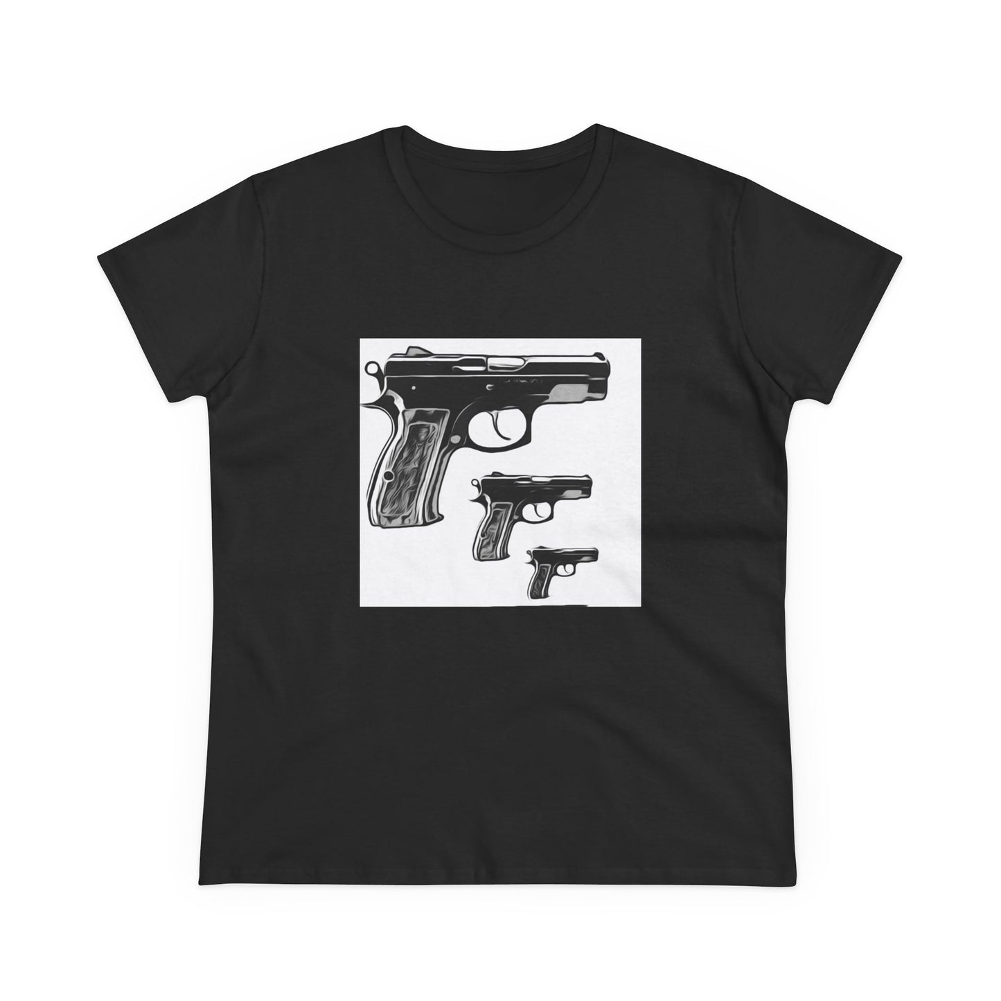 Limited E'dish 3 pistol  tee for women