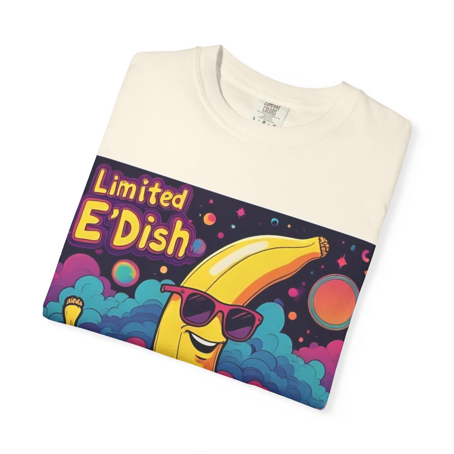 Limited E'dish Fun Banana Graphic Tee for Summer, Casual T-shirt