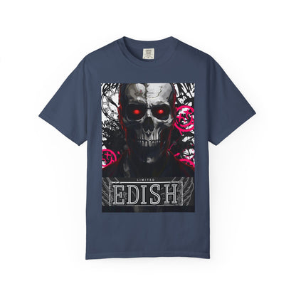 Limited Edish Skull Roses T-Shirt for Unique Style