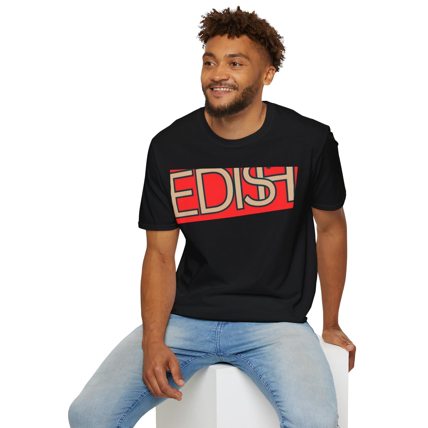 E'dish black and red tee