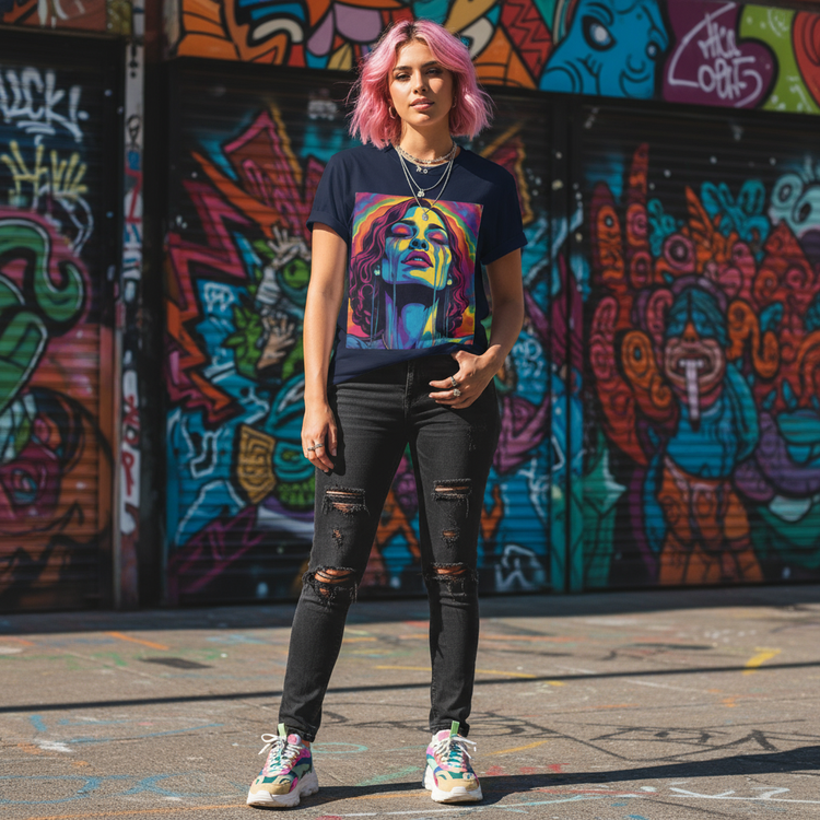 Black - Vibrant street art