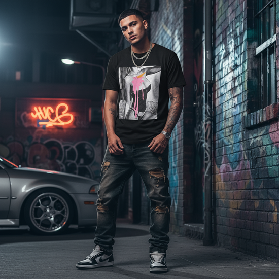 Unisex Tee Limited Edition Sexy Girl Dropped Icecream Design