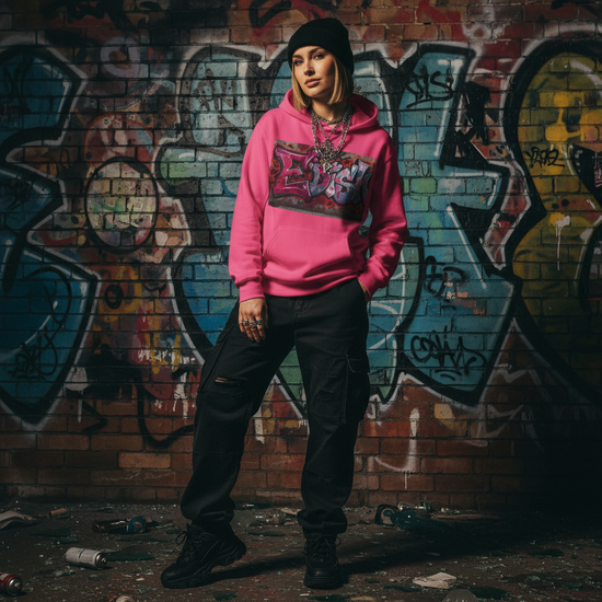 Edish Street Art Fleece Hoodie