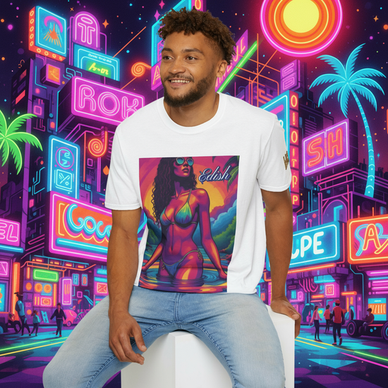 Psychedelic Bikini Girl T-Shirt by limited edish